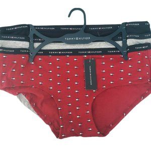 Tommy Hilfiger Women's Hipster Underwear Panties Cotton Blend 3-Pair Medium New